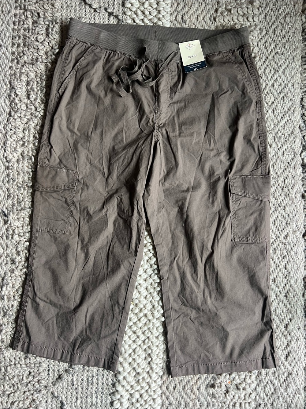 St. John's Bay Women's Cargo Capris in Olive